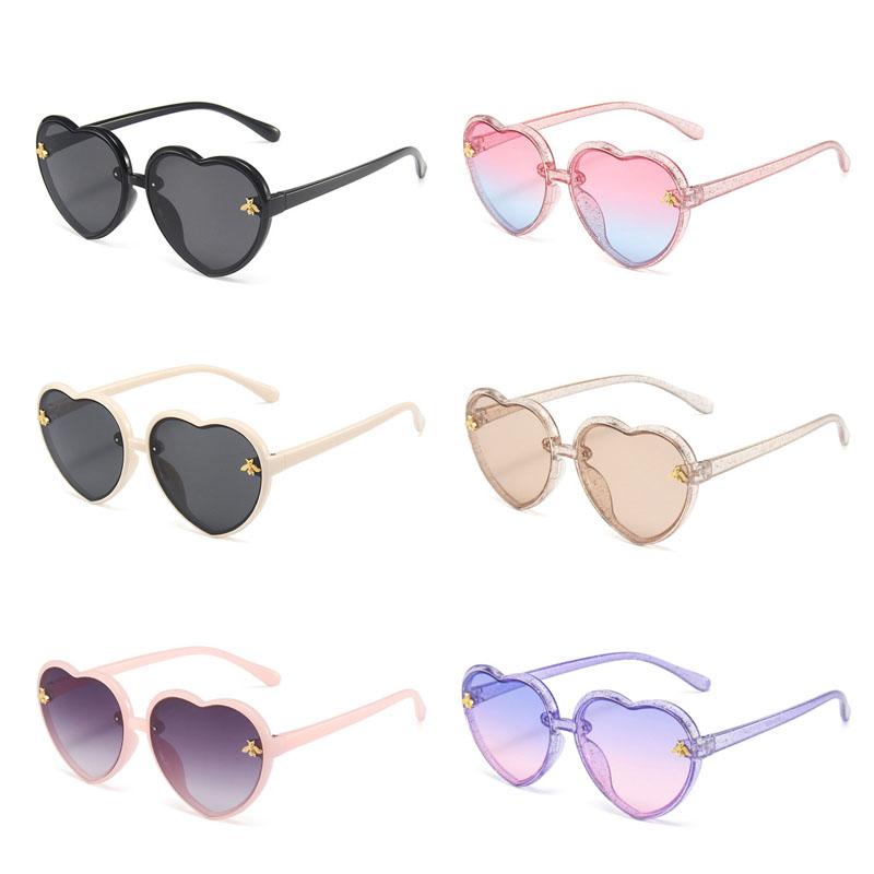 Cute Baby Sunglasses Heart Eyewear UV400 Cartoon Children Sunglasses Fashion Girls Boys