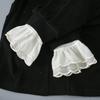 Wrist Cuffs Flared Ruffled Cuffs for For Shirt Sweater False Sleeve Ornaments Detachable Sleeves Cuffs Golden Brim
