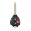 Replacement Smart Car Key Fob Remote for 2007-2013 with 3 Buttons Black Case MOZB41TG 4D-67