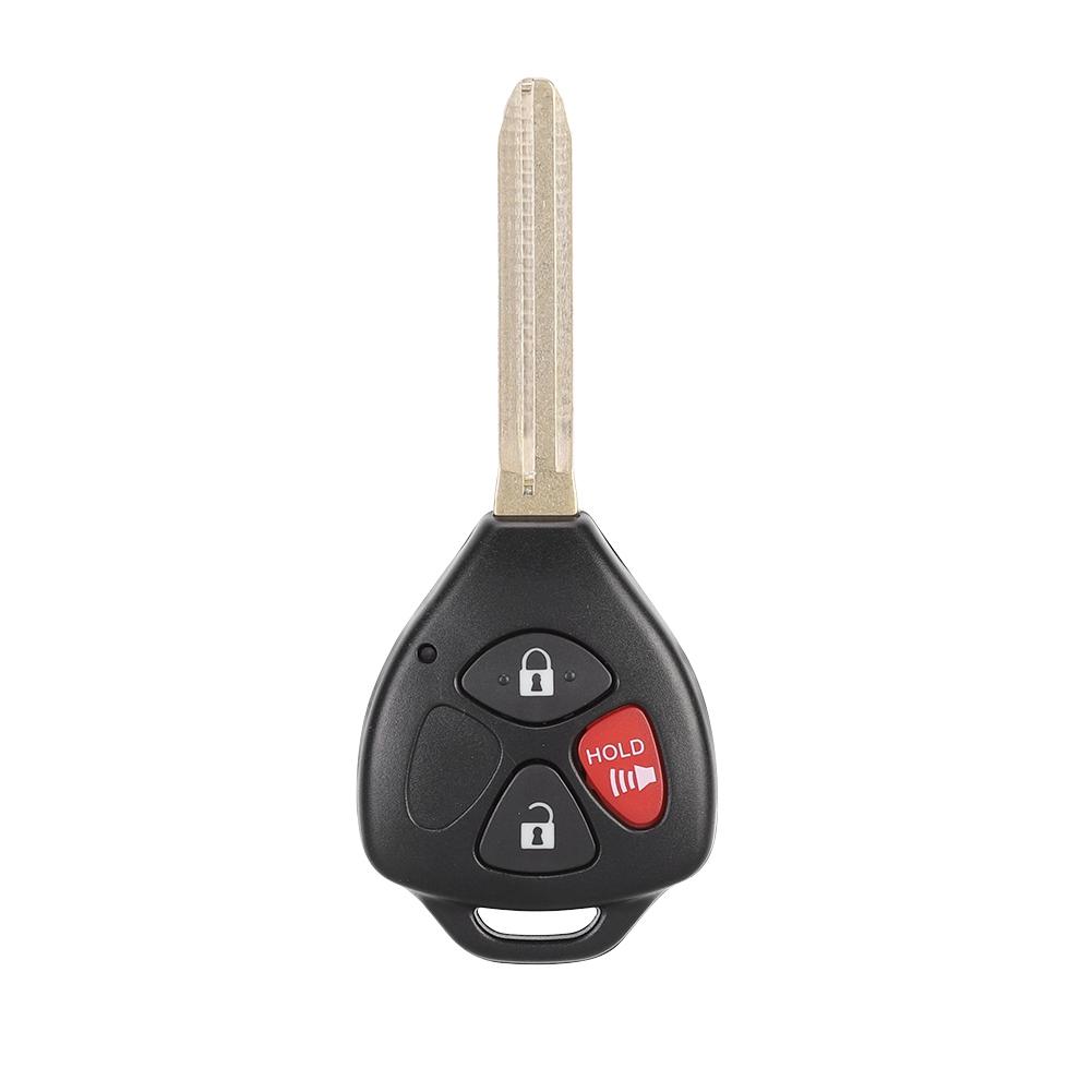 Replacement Smart Car Key Fob Remote for 2007-2013 with 3 Buttons Black Case MOZB41TG 4D-67