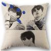 45X45cm Pillow Cover Kpop Lee Dong Wook Square Cotton Linen Pillow Cases Bedroom Home Wedding Decorative Pillowcase 9.5