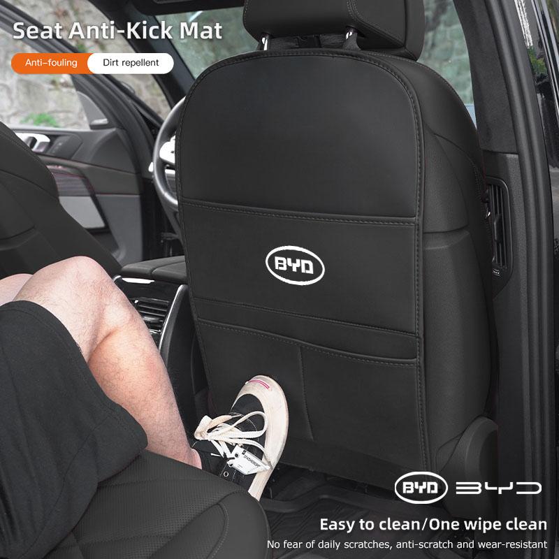 1Pcs Car Seat Anti-Kick Pad Anti-scratch Protective Cover For BYD Atto 3 Yuan Plus Han Tang EV F3 E6 Dmi Song F0 Qin Pro G3 Ea1