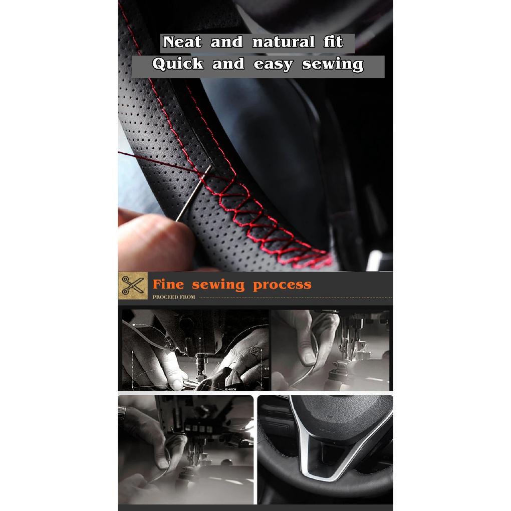 Car Steering Wheel Cover For Mazda 3 Mazda CX7 2011-2013 Customized DIY Car Accessories Interiors Original Steering Wheel Braid