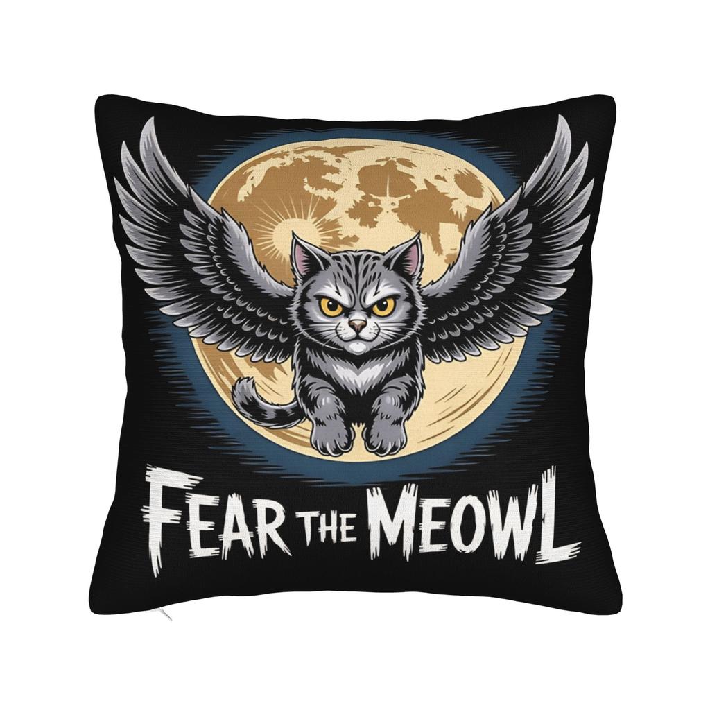 Kissenbezug Meowl Lustige Süße Katze Eule Vintage Kissenbezug Für Wohnzimmer Stuhl Kissenbezüge