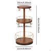 Mug Tree Stand Serving Table Centerpiece 3 Tier Fruit Basket Bowl Tiered Display