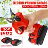 36V Rechargeable Pruner Trimmer with 2 Li-on Battery Garden Cordless Electric Pruning Shears Sharp- Blade Cutter