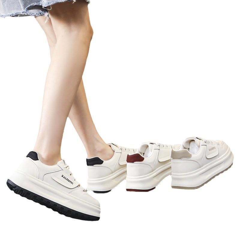 Thick-soled Little White Shoes Women's 2025 New Autumn Women's Shoes Increase the Versatility of Casual Board Shoes
