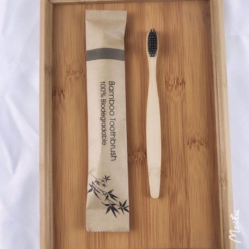 5Pcs Disposable Natural Bamboo Toothbrush Soft Bristle Bamboo Toothbrushes Soft Dental Oral Care Random Color