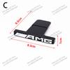 1pc ABS AMG Grill Grille Emblem For AMG Mercedes-Benz W463 W464 W461 G63 G65 Grille Sticker Emblem Badge Sticker Car Accessories