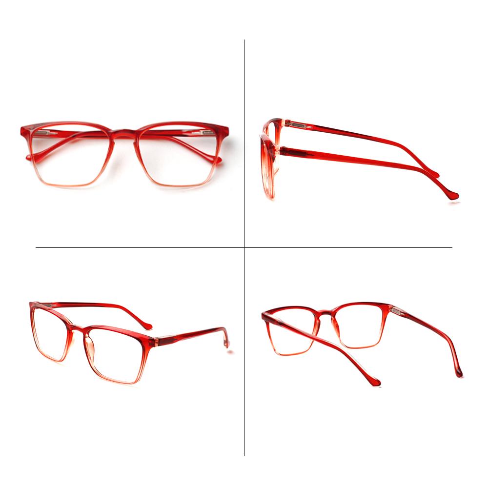 TUREZING Reading Glasses For Men Women Rectangular Gradient Color Fashion Prescription Glasses Lightweight Durable