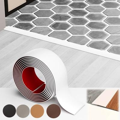 1pc 1m/2m/3metersX4cm  Floor Transition Strip Self Adhesive Floor Cover Strips Laminate Threshold Strip Bar Flat Divider Strip