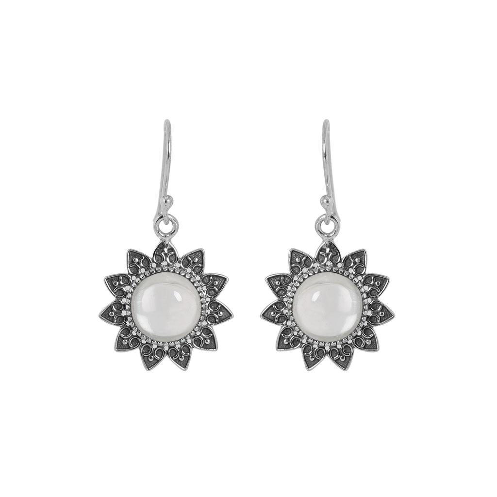 Rock Quartz Pendant Earring Set, 925 Sterling Silver Handmade Jewelry, Silver Women Jewelry, Gift For Her An0447-322