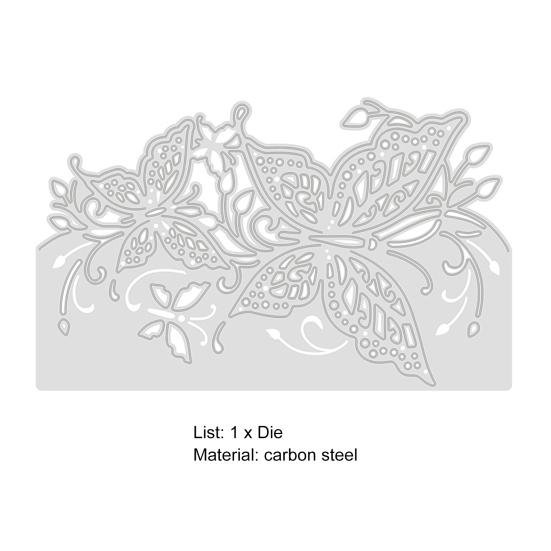 Cutting Die Butterfly Solid Color Hollow Reusable Carbon Steel Elegant DIY Scrapbooking Embossing Template for School