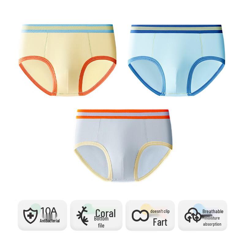 Yingbolun Boys' Modal Cotton Antibacterial Boxer Briefs 3-Pack