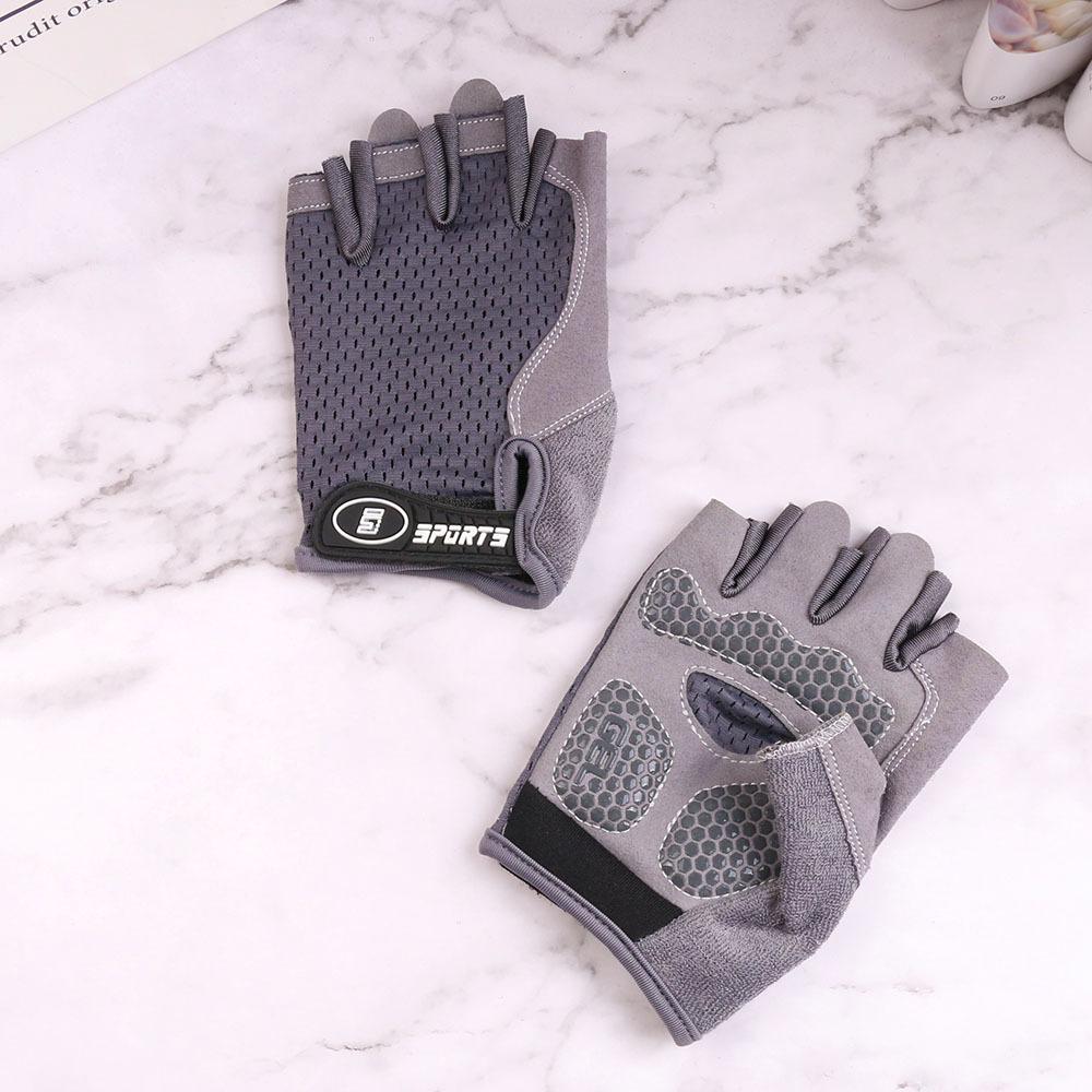 

New Children s Cycling Half finger Gloves Thin High Elastic Outdoor Sports Roller Skating Bicycle Children s Finger Exposed Gloves M