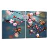 2x GLASS PROTECTIVE PLATE FOR STOVE 40x52 FLOWERS