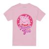 Peppa Pig Unisex Adult Team Girl Badge T-Shirt