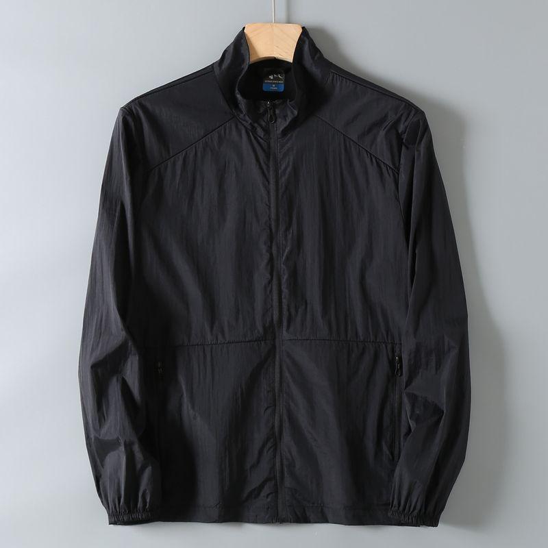 Men's Summer Lightweight Breathable Uv Protection Loose Fit Stand Collar Sun Protection Jacket for Export