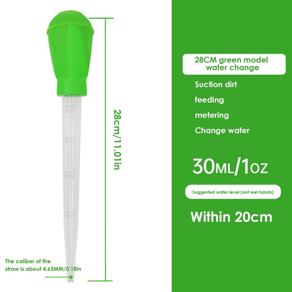 Manual Aquarium Gravel Cleaning Straw Fish Tank Water Changer Aquarium Clean Pipette Dropper For Aquarium Coral Spider Snake