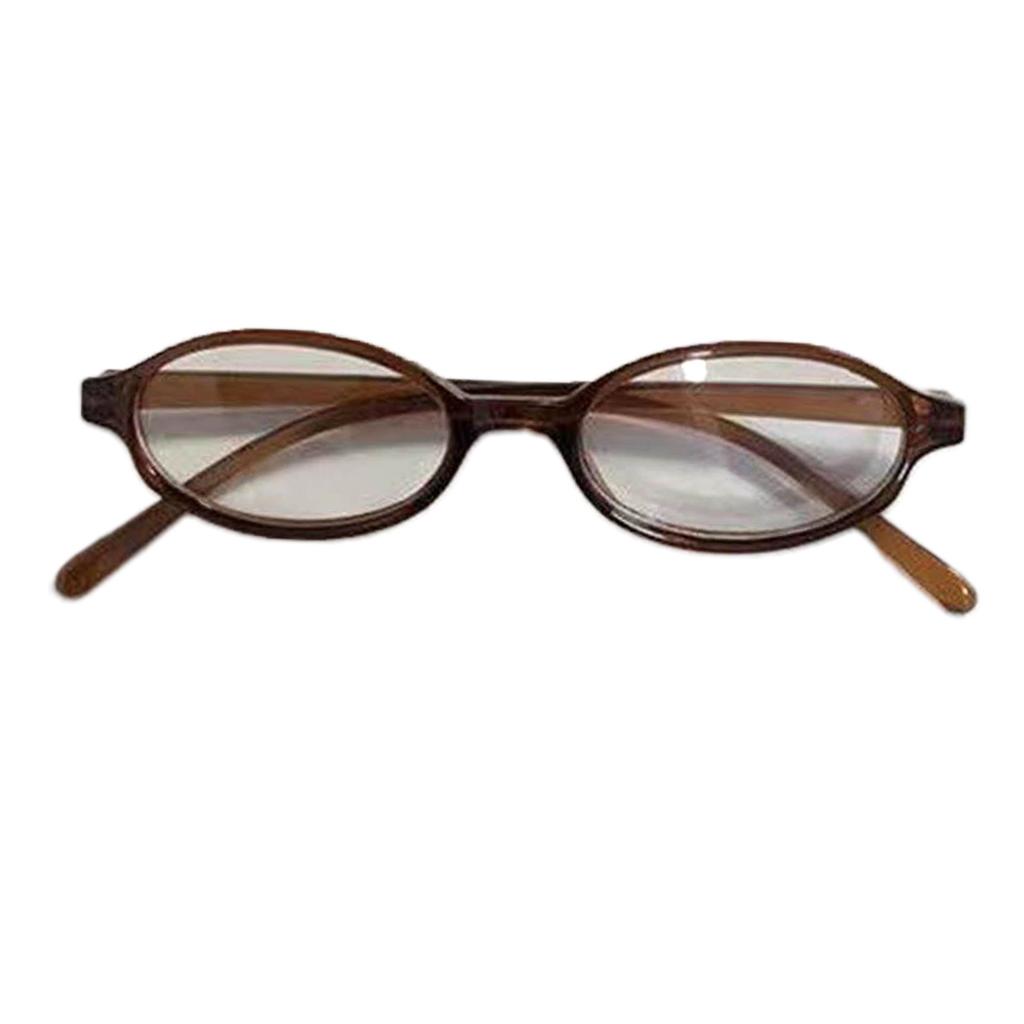 Fashion Colorful Oval Small Frame Lens Glasses for Girls Seaside Party Girls Taking Photo Christmas Camping Decors