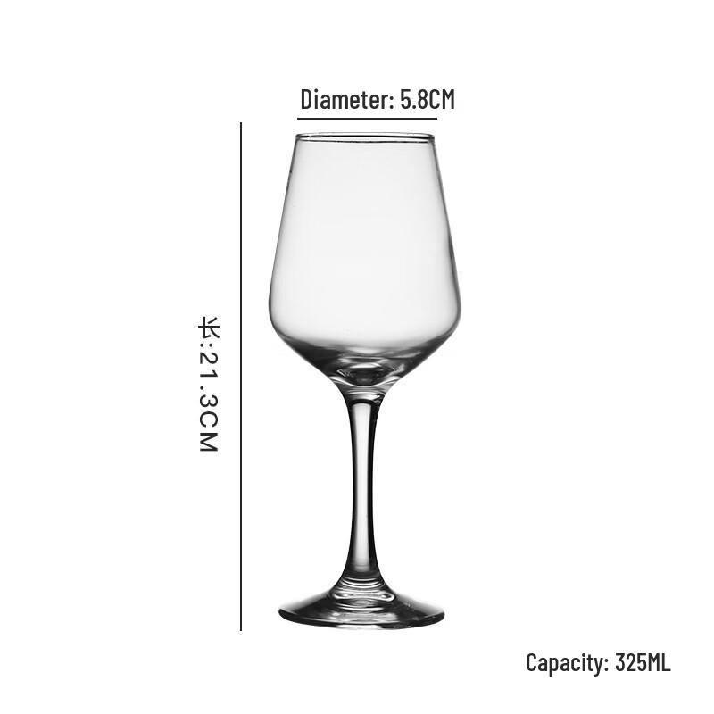 Elegant Glass Red Wine Goblets
