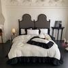 Princess Style Double Layer Yarn Duvet Cover Set