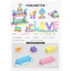Macaron Pvc Card Head Bag, Kindergarten Baby Hands-On Brain Puzzle Building Block Toy