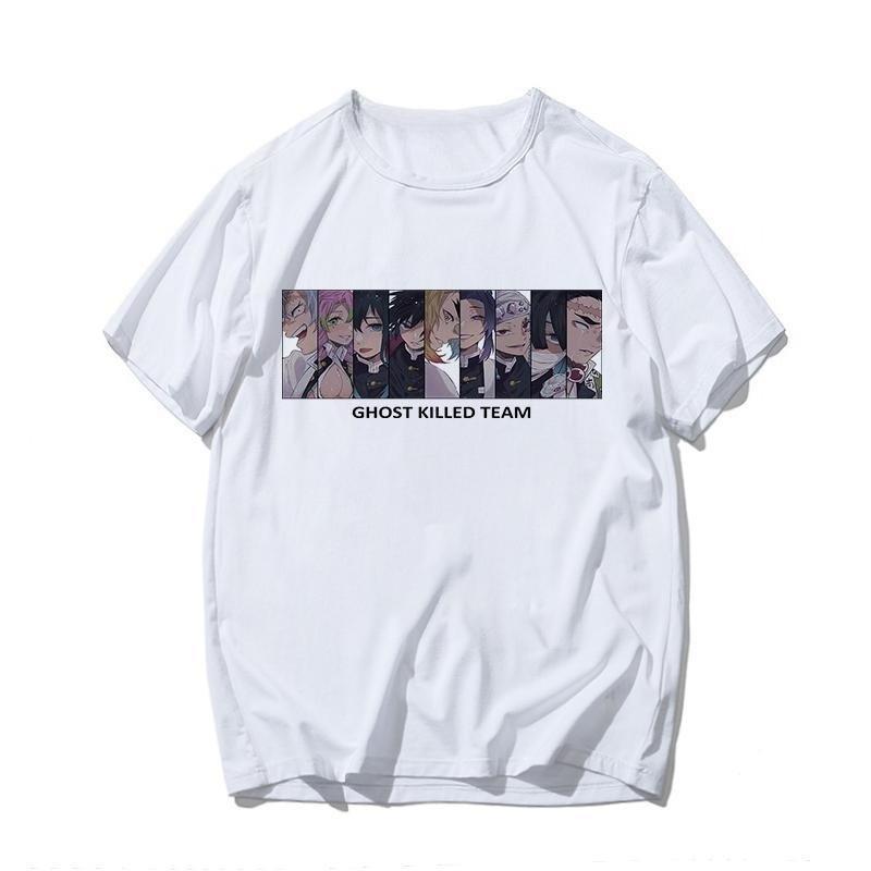 Demon Slayer Kamado Tanjirou Fun Spoof Anime Peripheral Short Sleeve T-Shirt That Casual Clothes Parent-child Outfit Summer