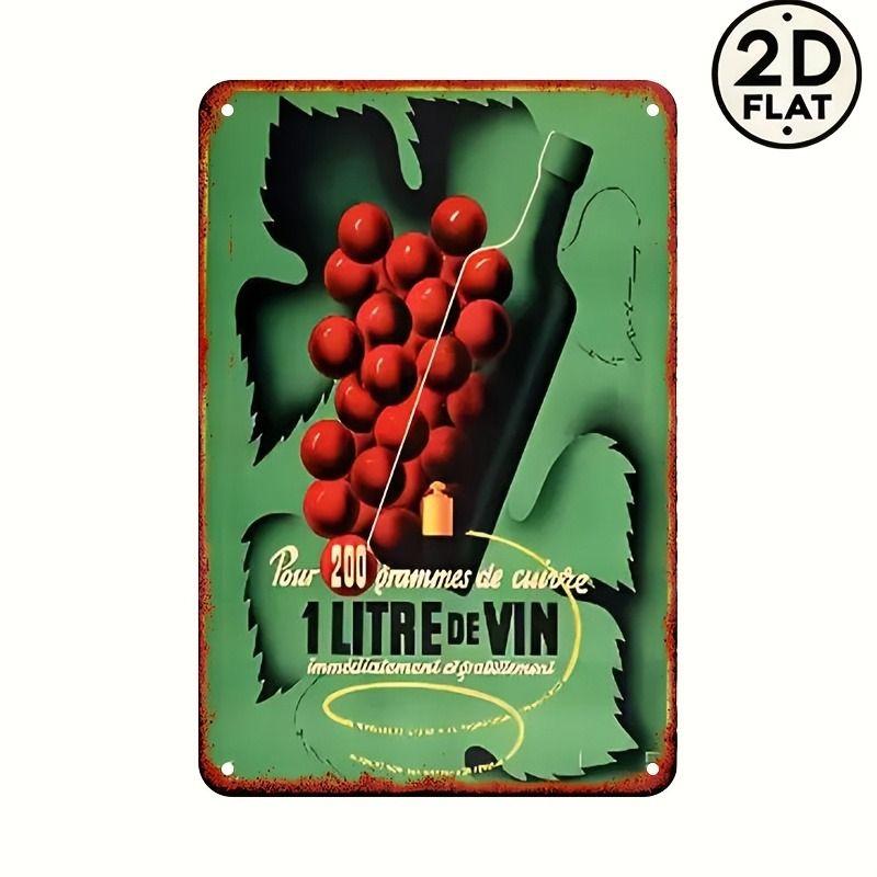Vintage Drinks Wall Poster Metal Tin Sign 20x30cm