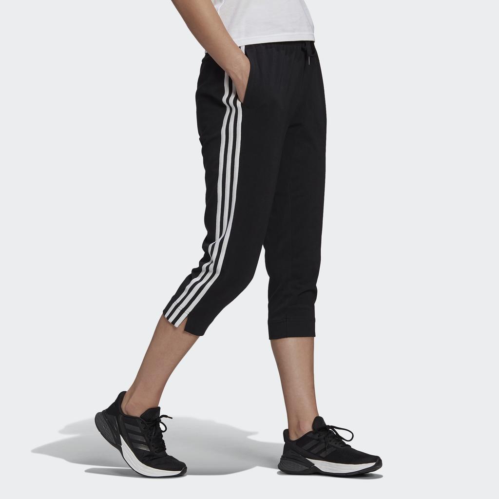 Adidas Side Split Striped Knit Sport Pants Women Bottoms GM5539