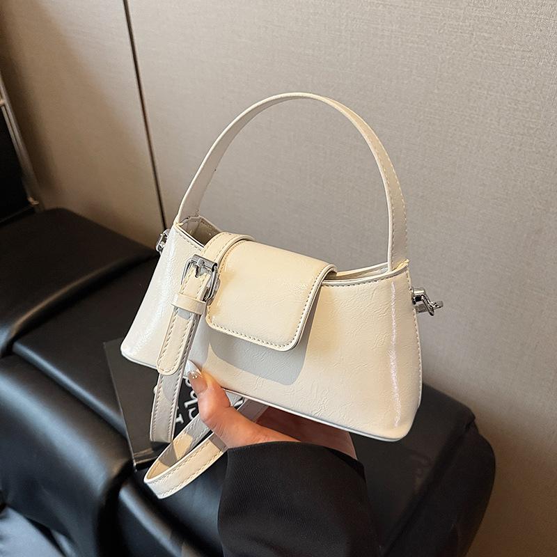 Premium Sense Portable Small Bag Women's 2025 New Fashion Shoulder Bag Simple Casual Messenger Bucket Bag