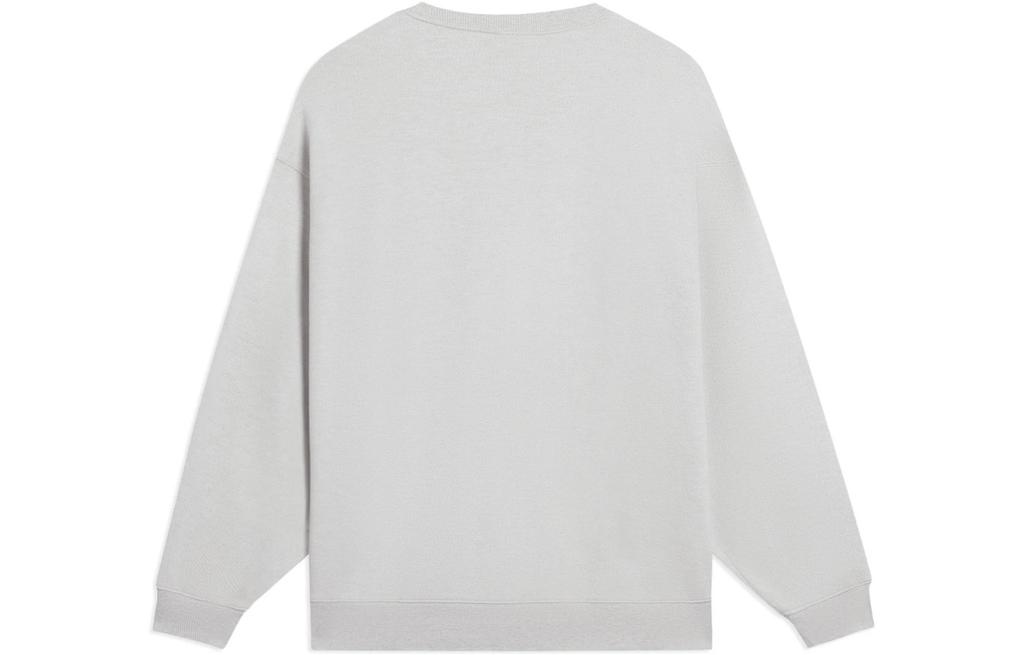 Li Ning Sweatshirts Unisex Heather Gray Crew Neck Moderate Other AWDSC99-6