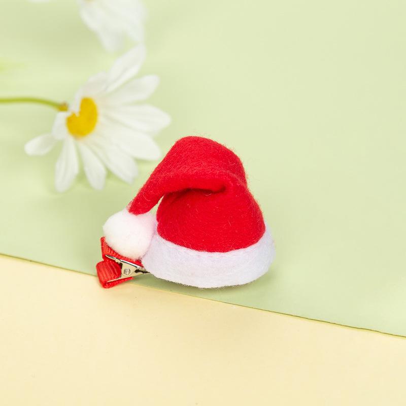 Santa Hat Hair Clip - Festive Headwear for Women & Children