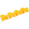 Aramox 4Pcs Tyre Changer Clamping Jaw Protector Yellow Inserts Jaw Clamp Cover Protector Wheel Rim Guard for Tire Changers