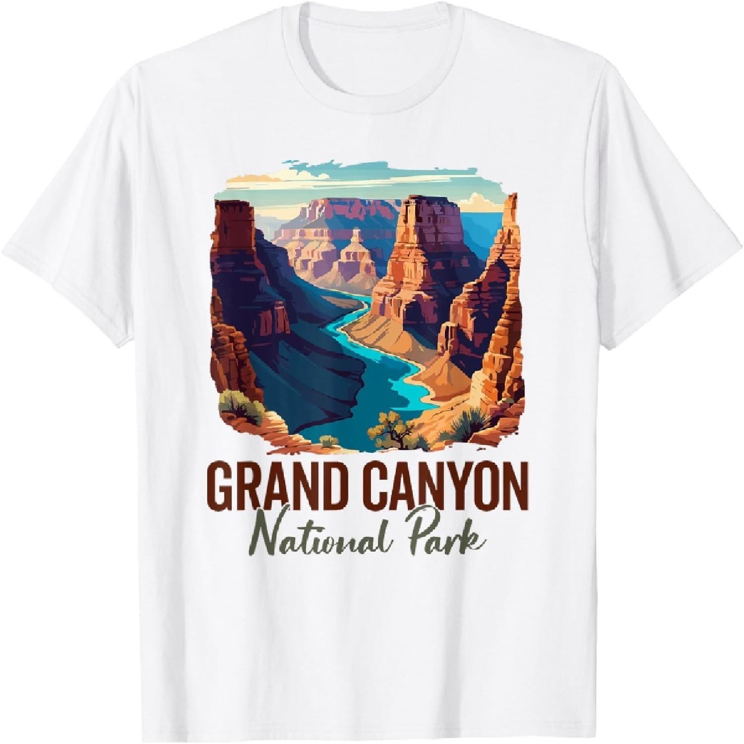 

Grand Canyon National Park Hiking Souvenir Adventure Outdoor T-Shirt XXXXXL білий