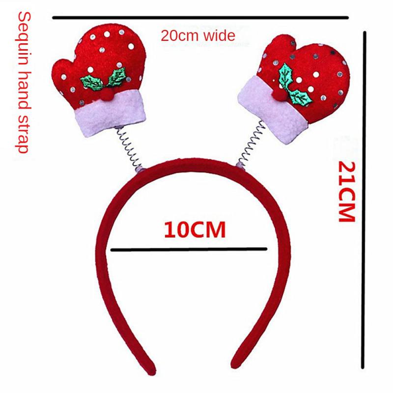Christmas Headband Decoration For Kids Adult Cute Santa Elk Xmax Hair Accessories Costume Prop Christmas Decoration 2024 Navidad