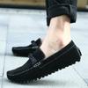 2025 Four Seasons Low-top Doudou Shoes Large Size Casual Men's Shoes Retro Trend Lightweight Driving Shoes One Foot Tide
