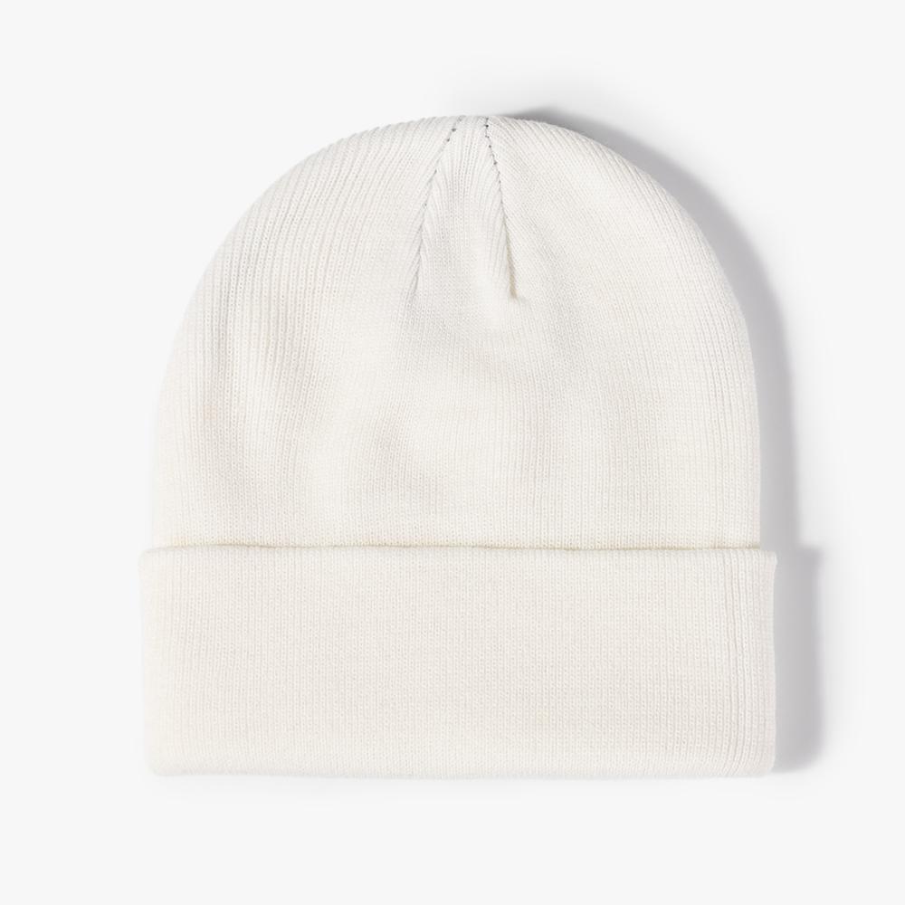 Knitted Beanie Cap Winter Accessories Multicolored Beanies Custom Embroidery Acrylic Fashion Skullies Hats Winter Knitted Hat