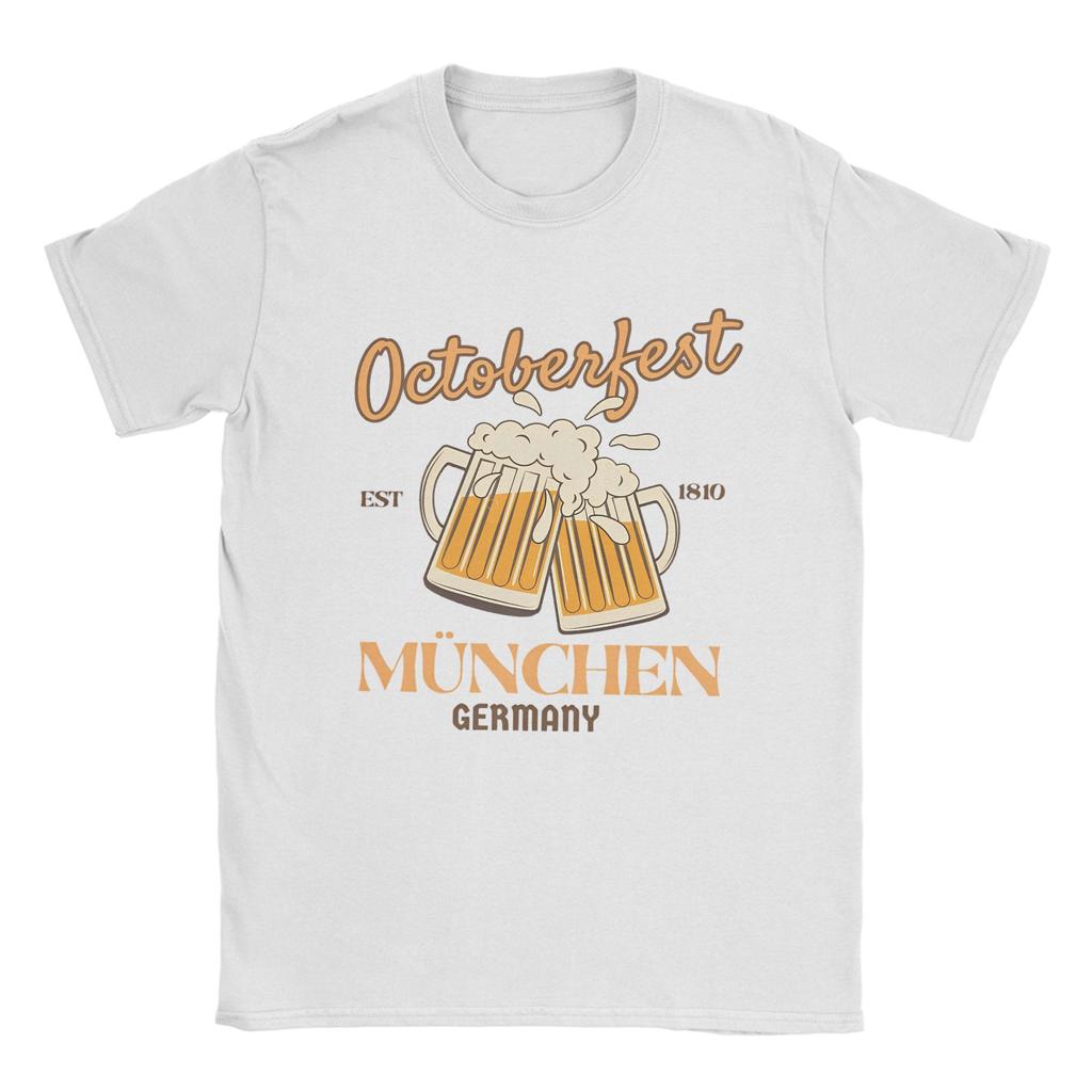 Mnichovský Oktoberfest Pánská trička 100% bavlna Volnočasová trička Kulatý výstřih Tričko Krátký rukáv Topy 6XL
