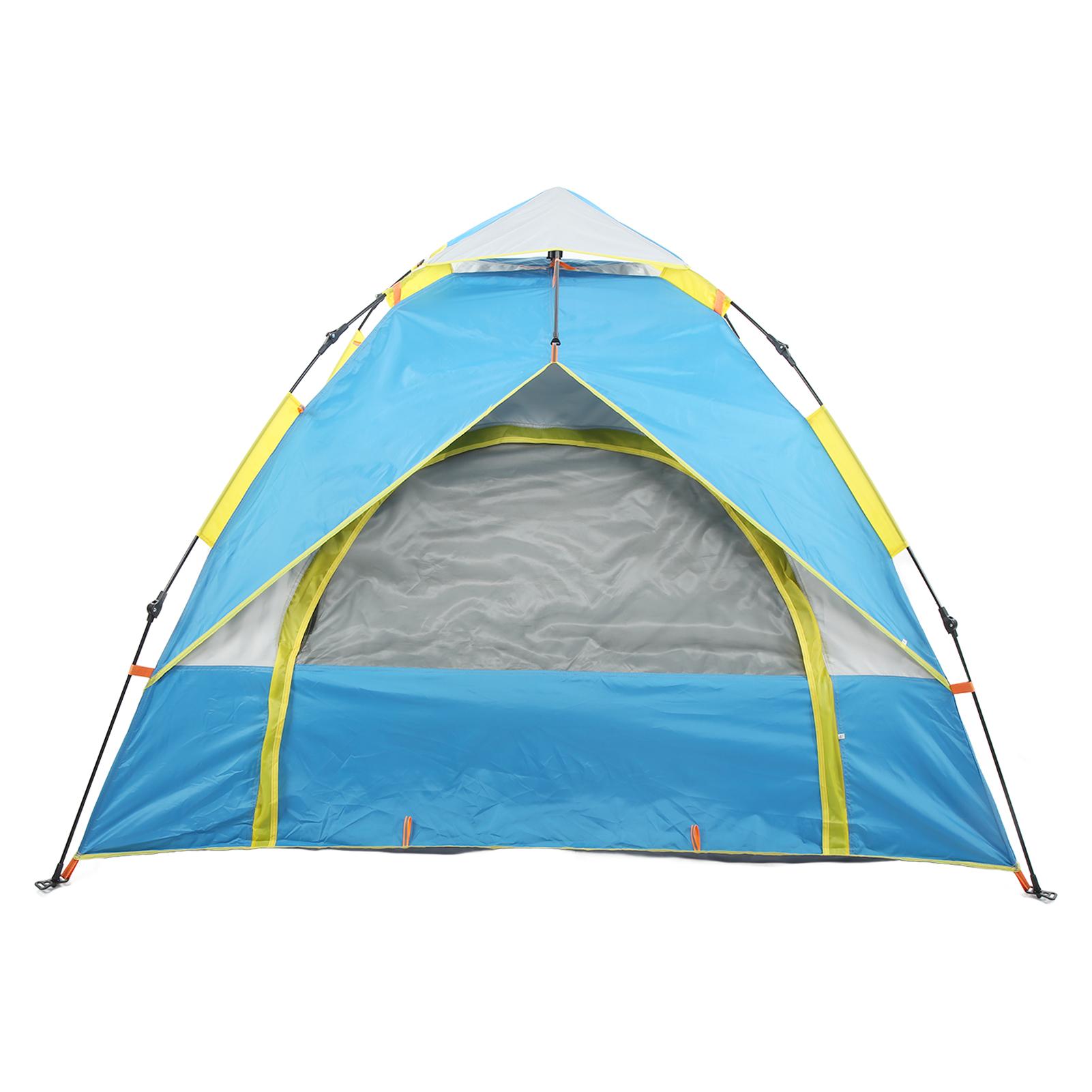 Водонепроницаемая складная автоматическая быстрораскладная двухслойная палатка для кемпинга на 2-3 человека