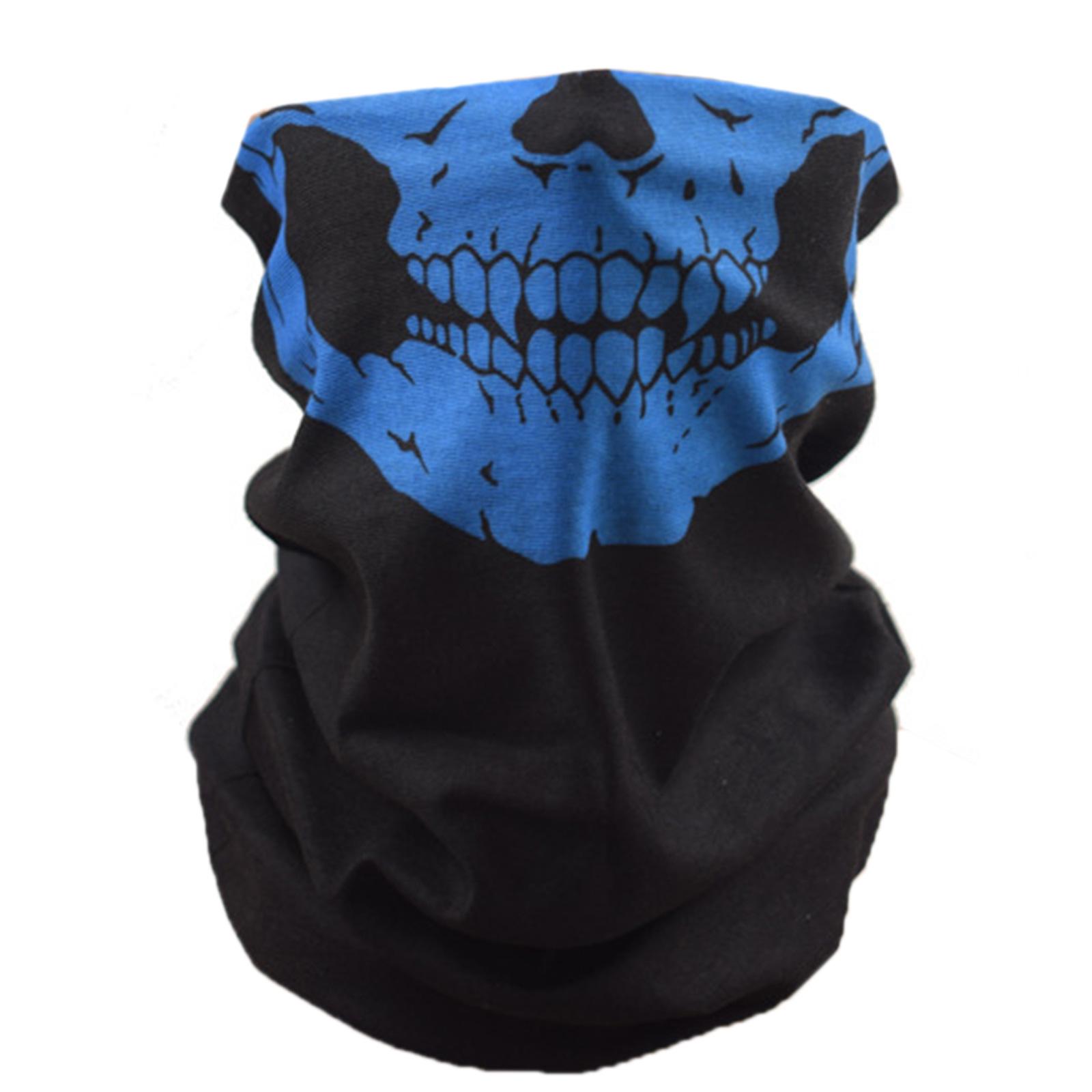 

Многофункциональный бафф для шеи для велоспорта, маска для лица с принтом черепа на Хэллоуин, согреватель для шеи для активного отдыха и повседневной носки 3