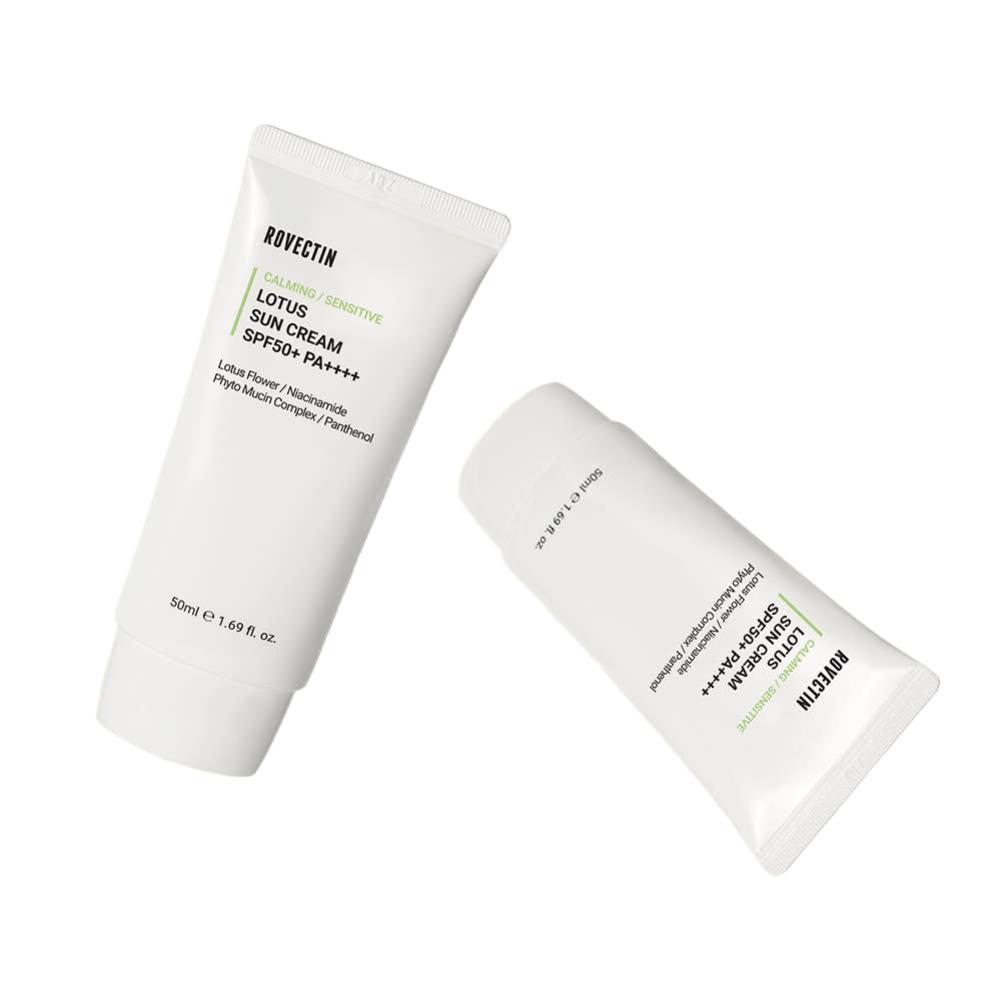 ROVECTIN Lotus Water Pure Lotion Sunscreen SPF50+ PA++++ 50ml 2pcs