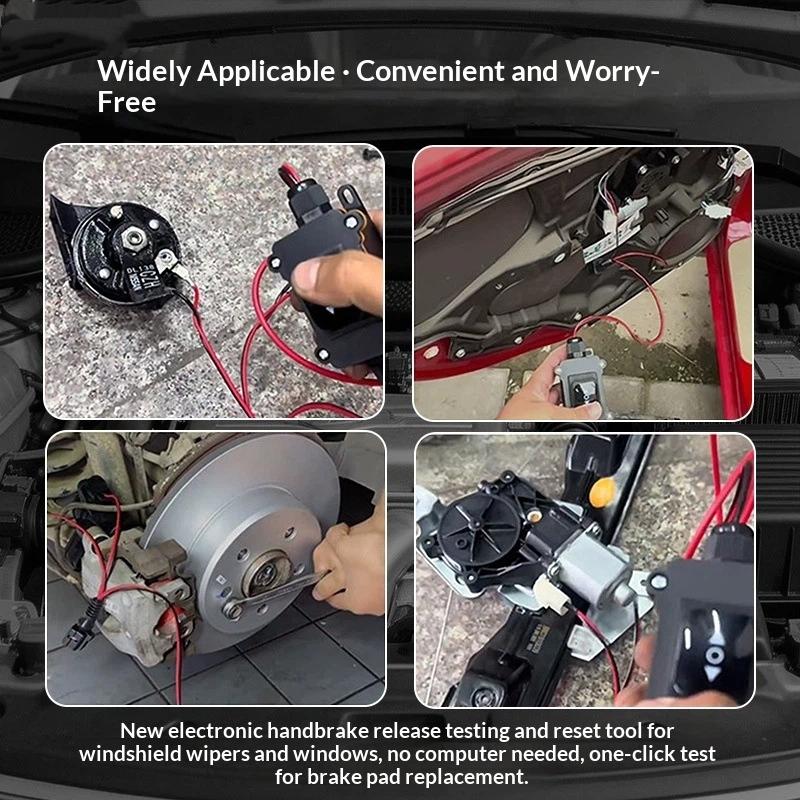 Heavy Duty 12V Auto EPB Remklauw Motor Ontgrendelingsgereedschap Elektronisch Parkeerrem Reparatiegereedschap voor Automonteurs DIY Enthousiastelingen