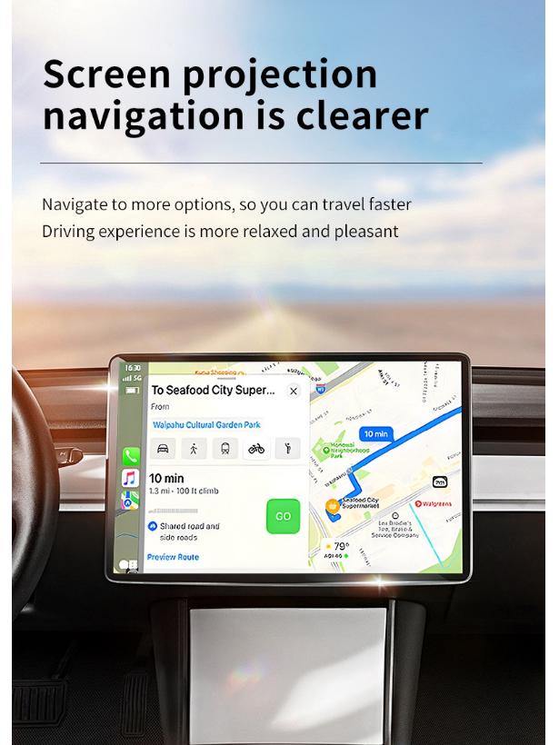 2025 Cross-Border 2-in-1 Wireless CarPlay & Android Auto Adapter