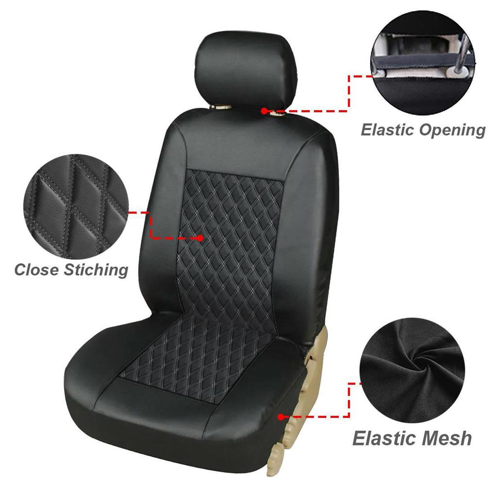 Universal PU Leather Car Seat Cover for Five-Seater Models - Hot Selling Across Borders