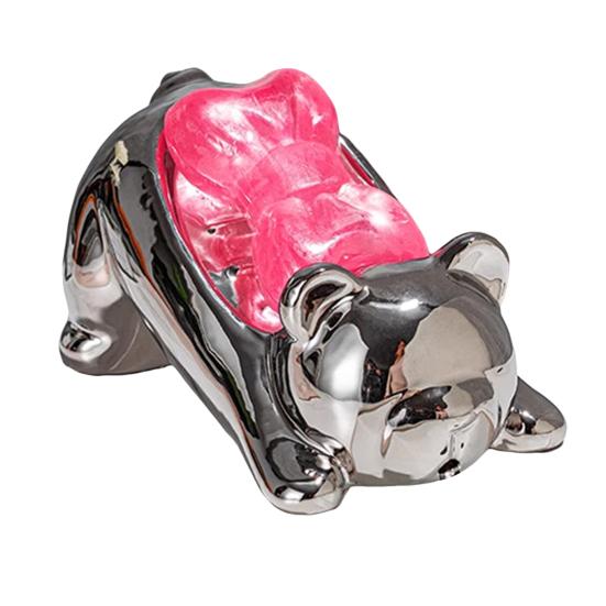 

Керамическая мыльница Yousheng с автоматическим сливом, милый дизайн, форма животного, легкая очистка, органайзер-мыльница для душа, ванной комнаты C