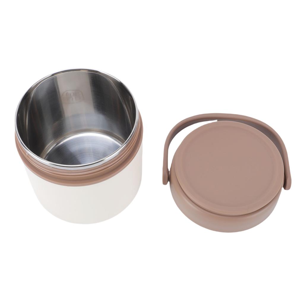 Insulated Soup Cup Stainless Steel Foldable Handle Portable   Food Storage Container for School