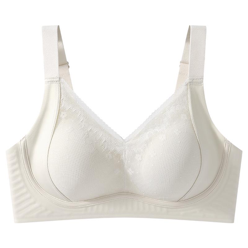Seamless Women's Gathered Bra for Small Busts: Reduces Underarm Fat, Lifts, Shockproof, Anti-Sagging, Soft Support, Beautiful Back Design.