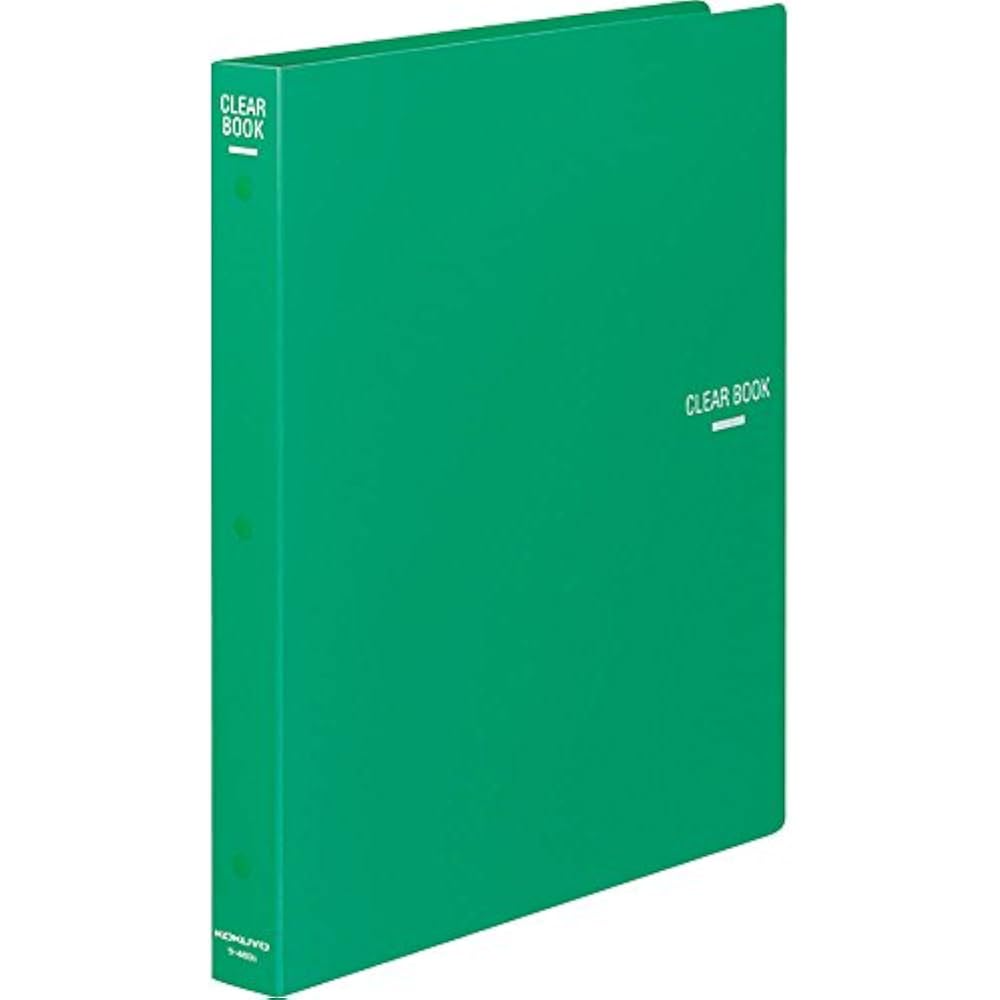 Kokuyo File, Clear Book, Refill, A4, Vertical, 30 Holes, Green, Ra-460G