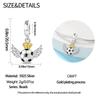Charm-Perlen Anhänger Echte Kupferbeschichtete Glücklicher Fußball Gedenkanhänger Perlen Anhänger Kompatibel Mit Armbändern Diy Feines Geschenk Schmuck für Frauen
